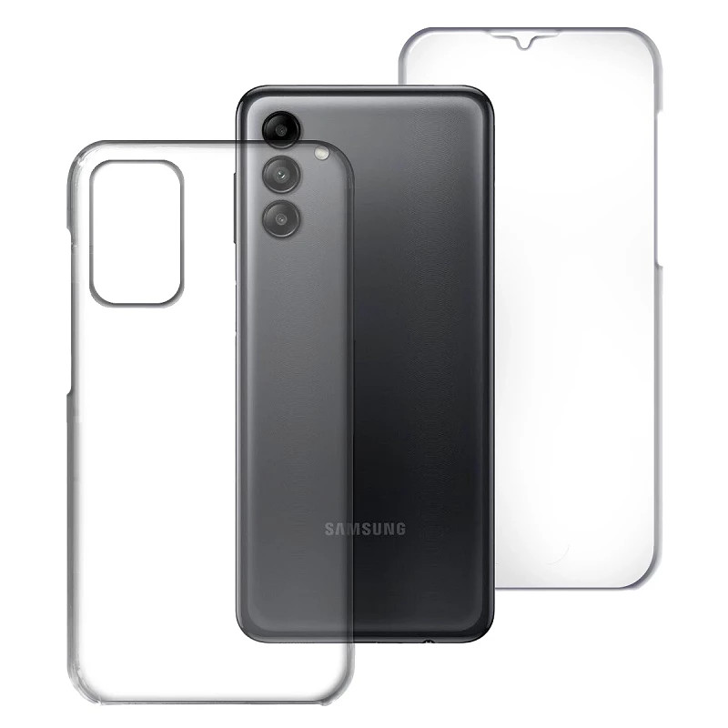 Funda Doble Samsung Galaxy A13 4G / A04 / A04S Silicona Transparente Delantera y Trasera