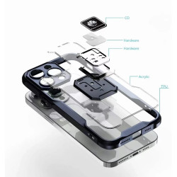 Funda con Anilla e Imán Military Samsung Galaxy A13 4G Negro