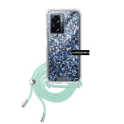Funda Gel transparente con Cordón Oppo A77 5G 4-Colores