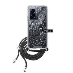 Funda Gel transparente con Cordón Oppo A77 5G 4-Colores