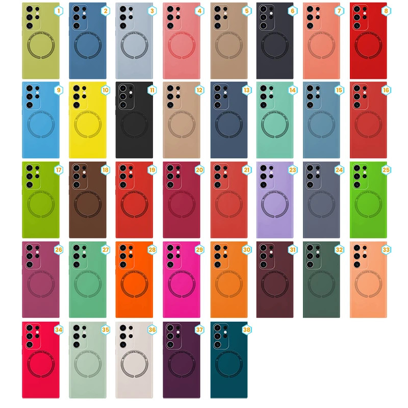 Funda Silicona Liquida con Magsafe para Samsung Galaxy S23 Ultra - 37 Colores