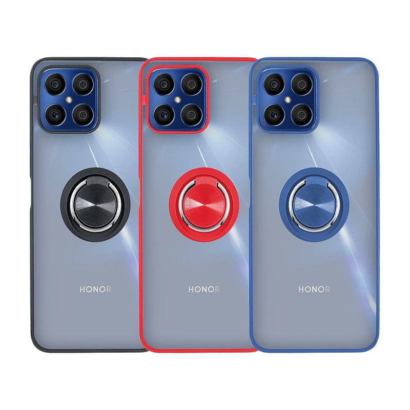 Funda Gel Honor X8A Iman con soporte Smoked