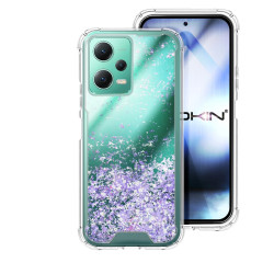 Funda Gel transparente purpurina Xiaomi Redmi Note 12 5G /Poco X5 5G 4 -Colores