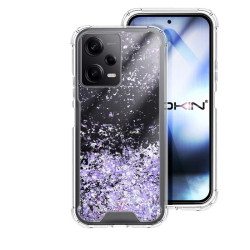 Funda Gel transparente purpurina Xiaomi Redmi Note 12 Pro 4 -Colores