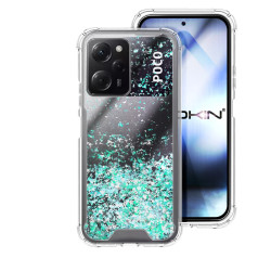 Funda Gel transparente purpurina Xiaomi Pocophone X5 Pro 4 -Colores