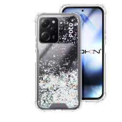 Funda Gel transparente purpurina Xiaomi Pocophone X5 Pro 4 -Colores