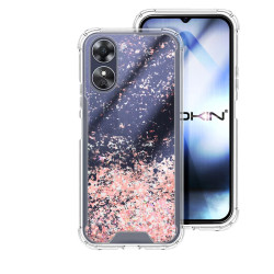 Funda Gel transparente purpurina Oppo A17 4 -Colores