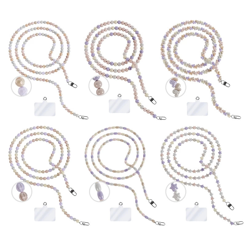 Cordon con Adaptador para Colgar Movil Universal Perlado V.2 7-Diseños