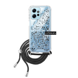 Funda Gel transparente con Cordón Xiaomi Redmi Note 12 4G 4-Colores