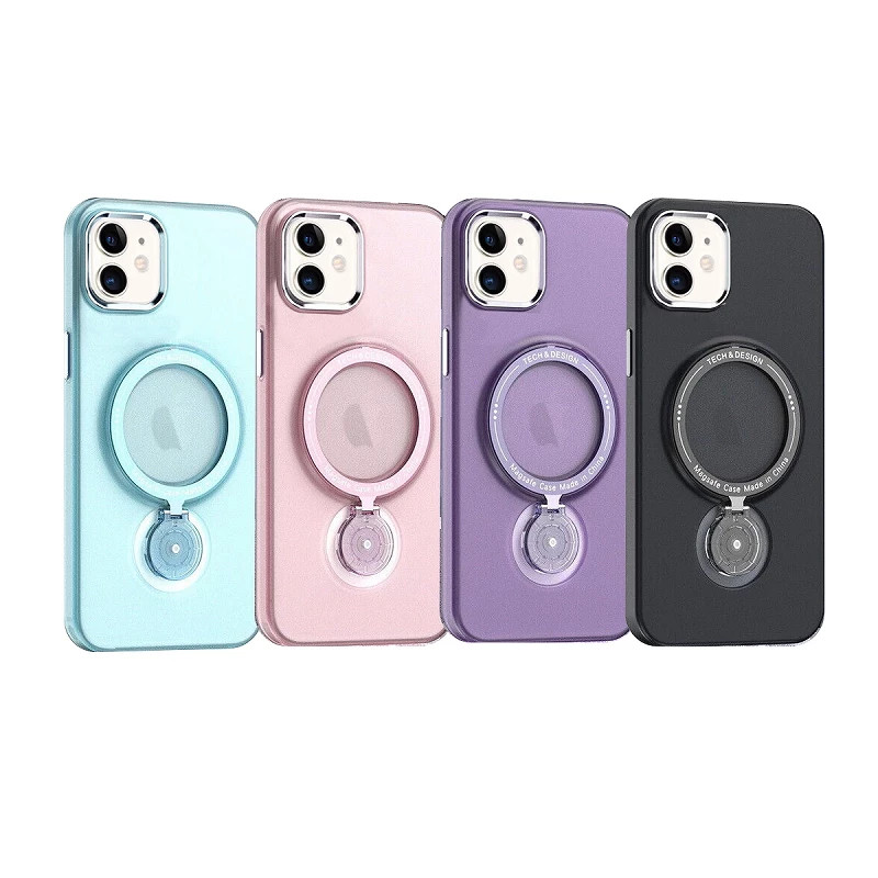 Funda iPhone 12 con soporte 360 Smoke Mate 4-Colores