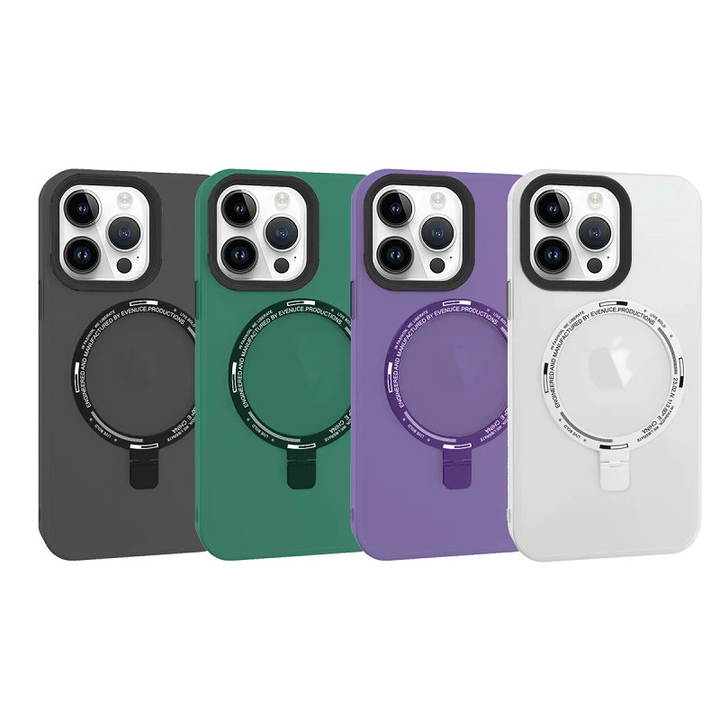 Funda Evnice iPhone 13 Pro con soporte 360 Smoked 4-Colores