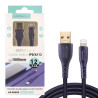Cable Lightning a USB 3.0 1Metro 12W 2.4A Morado