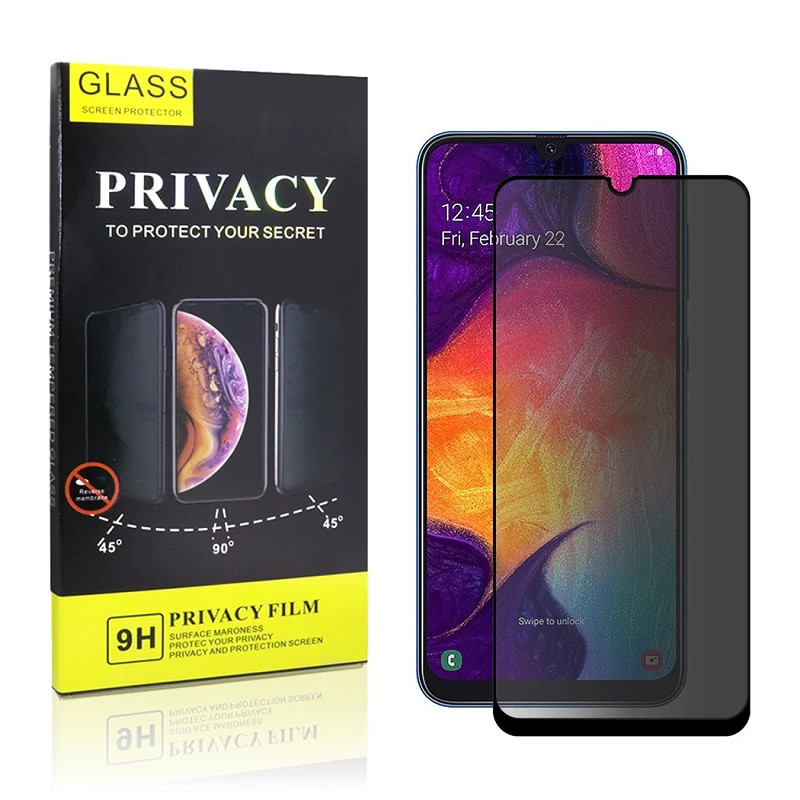 Cristal templado Privacidad Samsung Galaxy A14 Protector de Pantalla 5D Curvo