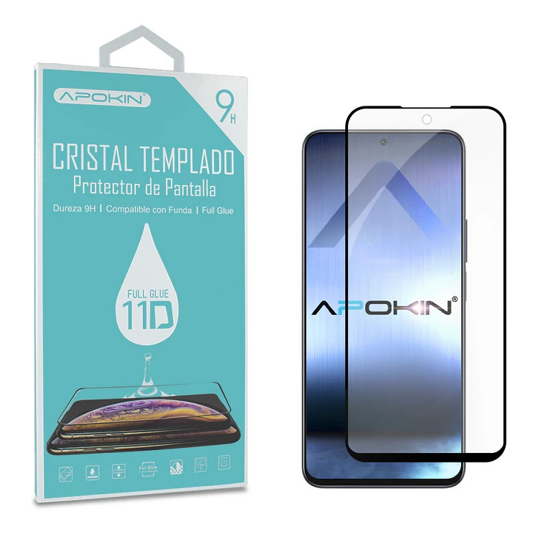 Cristal templado Full Glue 11D Premium Huawei Honor X8A Protector de Pantalla Curvo Negro