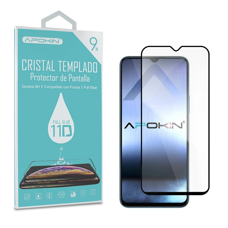 Cristal templado Full Glue 11D Premium Huawei Honor X8 5G Protector de Pantalla Curvo Negro
