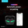Auricular Celebrat W13 con Luz Bluetooth 5.3 Negro
