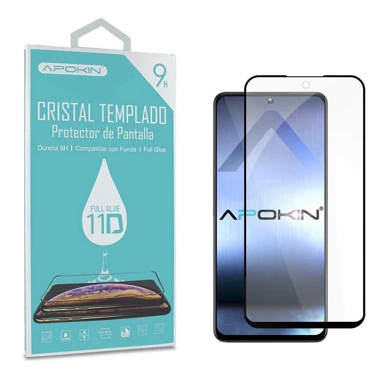 Cristal templado Full Glue 11D Premium Oppo A78/A58 5G Protector de Pantalla Curvo Negro