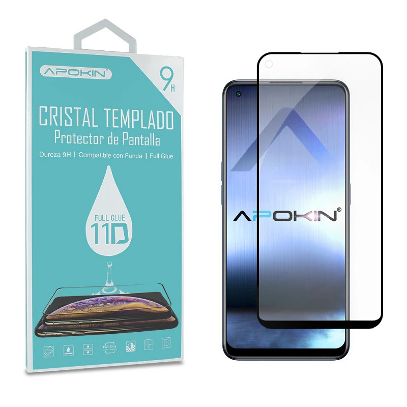 Cristal templado Full Glue 11D Premium Oppo Find X5 Lite Protector de Pantalla Curvo Negro