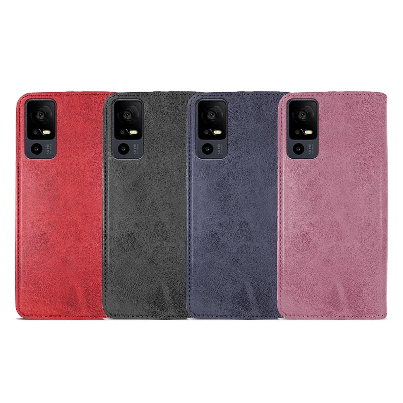 Funda Tapa con Tarjetero TCL 40R 5G Polipiel - 4 Colores