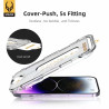 Cristal templado Auto Instalable Grade A+ iPhone 14 Pro Color Negro