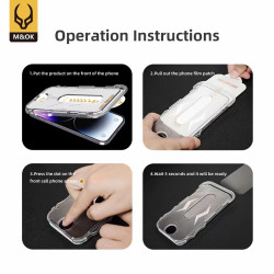 Cristal templado Auto Instalable Grade A+ iPhone XS MAX Color Negro