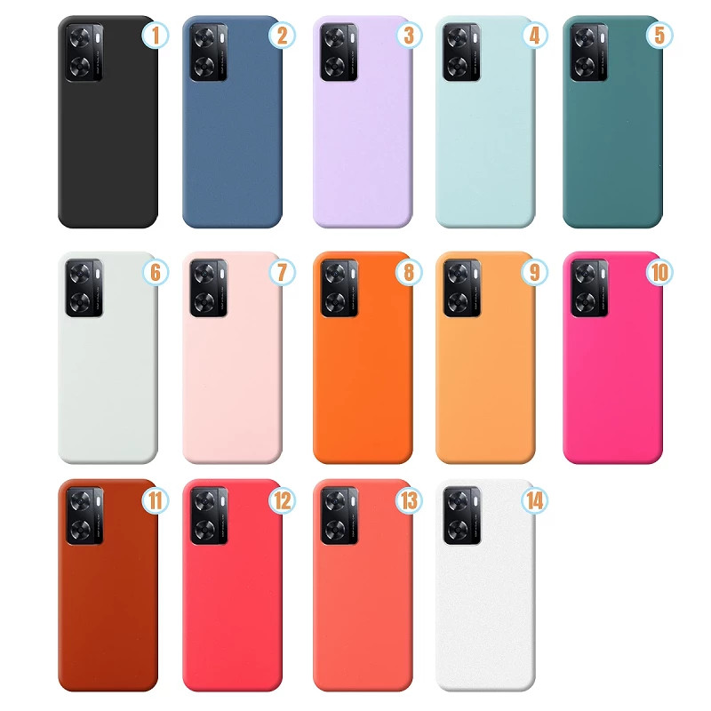 Funda Silicona Liquida Efecto Piel Oppo A57S disponible en 14 Colores