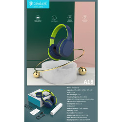 Auriculares Bluetooth Celebrat A18 Diadema 4 Colores