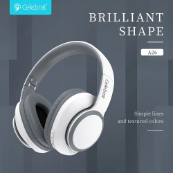 Auriculares Bluetooth Celebrat A26 Diadema 3 Colores