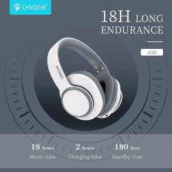 Auriculares Bluetooth Celebrat A26 Diadema 3 Colores