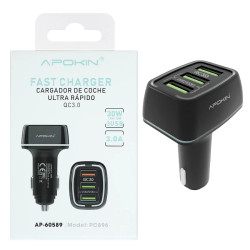 Cargador 30W Coche Triple...