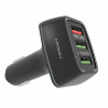 Cargador 30W Coche Triple Salida USB 3.0 Sin Cable PC-896 Negro