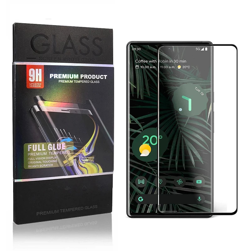 Cristal templado Curvo Full Glue Google Pixel 6 Pro Funciona Huella
