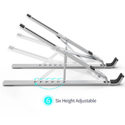 WIWU Soporte de Portátil Sobremesa Plegable Aluminio S400