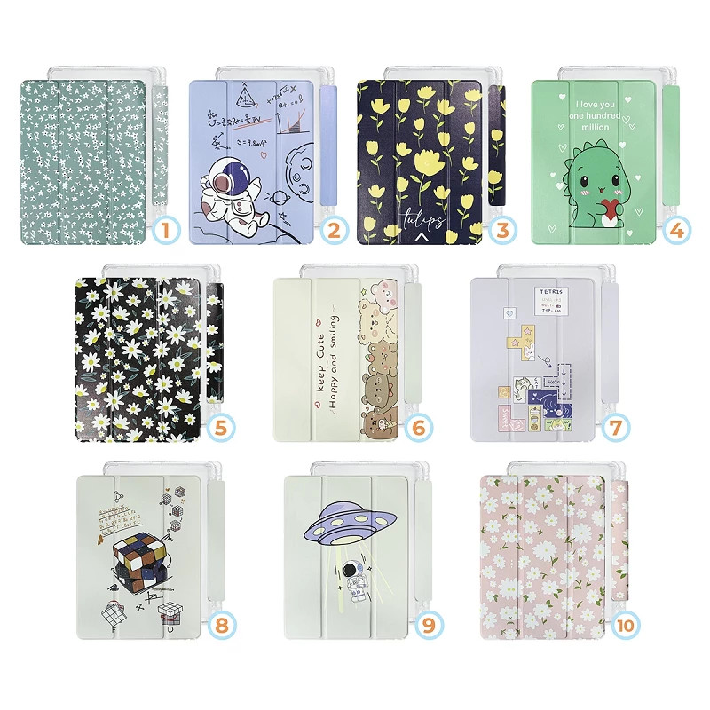 Funda Smart Cover para Samsung Galaxy Tab A8 con Soporte para Lápiz de Dibujos