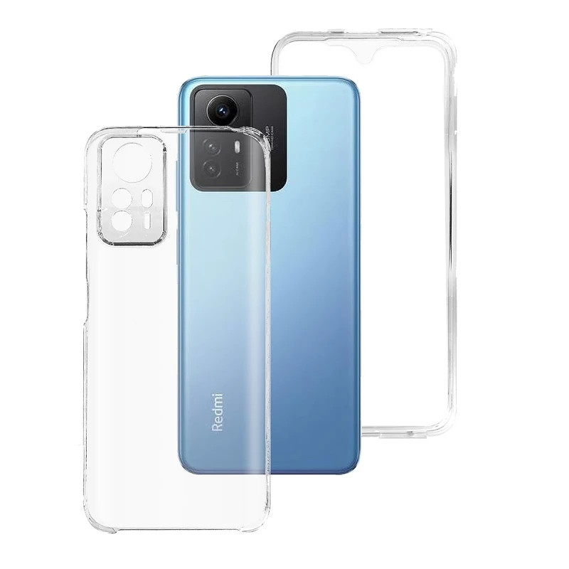 Funda Doble Xiaomi Redmi Note 12S Silicona Transparente Delantera y Trasera