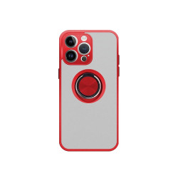 Funda Gel iPhone 15 Pro Max Iman con soporte Smoked