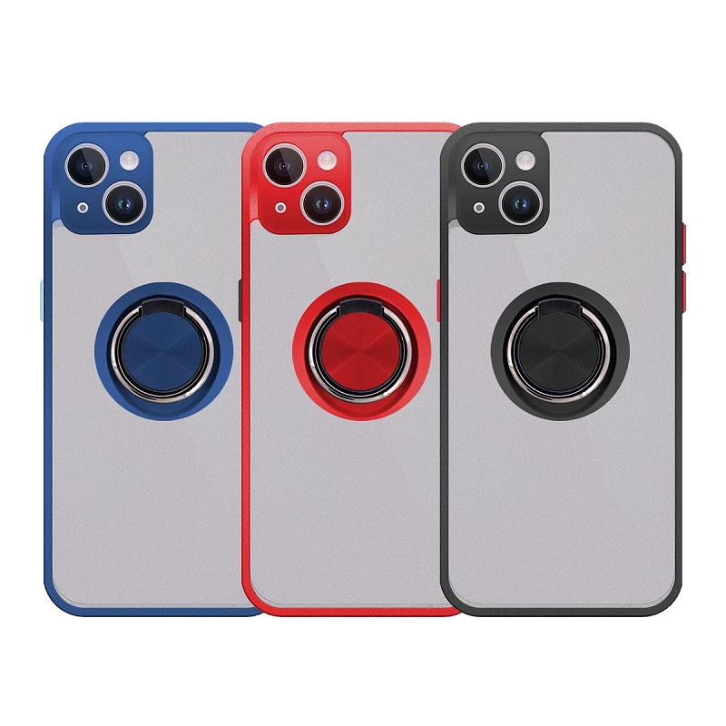 Funda Gel iPhone 15 Iman con soporte Smoked