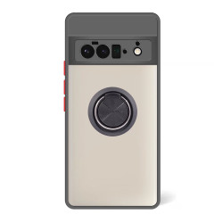 Funda Gel Google Pixel 6 Pro Iman con soporte Smoked