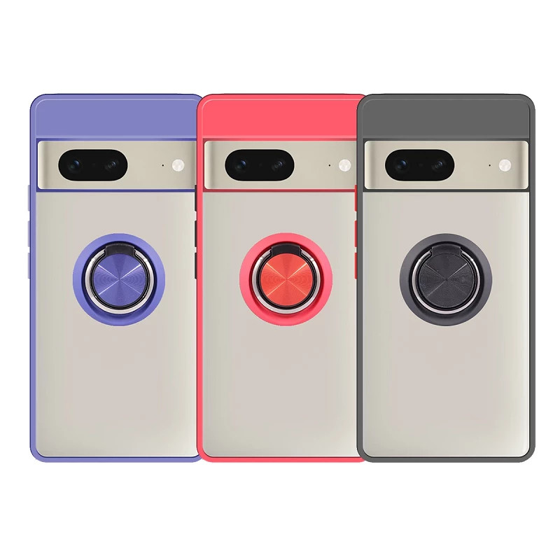 Funda Gel Google Pixel 7 Iman con soporte Smoked