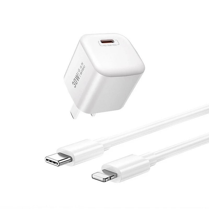 WIWU Cargador Nano PD 3.1A con Cable Tipo-C 30W WI-U006