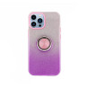 Funda Silicona Brillante iPhone 15 con Imán y Soporte de Anilla 360 5 Colores