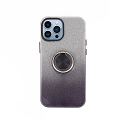 Funda Silicona Brillante iPhone 15 con Imán y Soporte de Anilla 360 5 Colores
