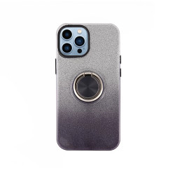 Funda Silicona Brillante iPhone 15 Plus con Imán y Soporte de Anilla 360 5 Colores