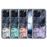 Funda Gel transparente purpurina iPhone 15 Pro 4 -Colores