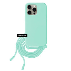 Funda suave con Cordon Iphone 15 Pro 5-Colores