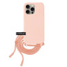 Funda suave con Cordon Iphone 15 Pro 5-Colores