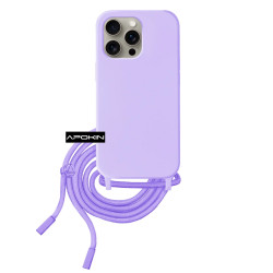 Funda suave con Cordon Iphone 15 Pro Max 5-Colores
