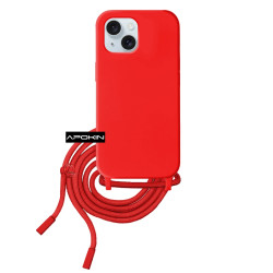 Funda suave con Cordon Iphone 15 Plus 5-Colores