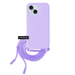 Funda suave con Cordon Iphone 15 Plus 5-Colores