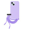 Funda suave con Cordon Iphone 15 Plus 5-Colores